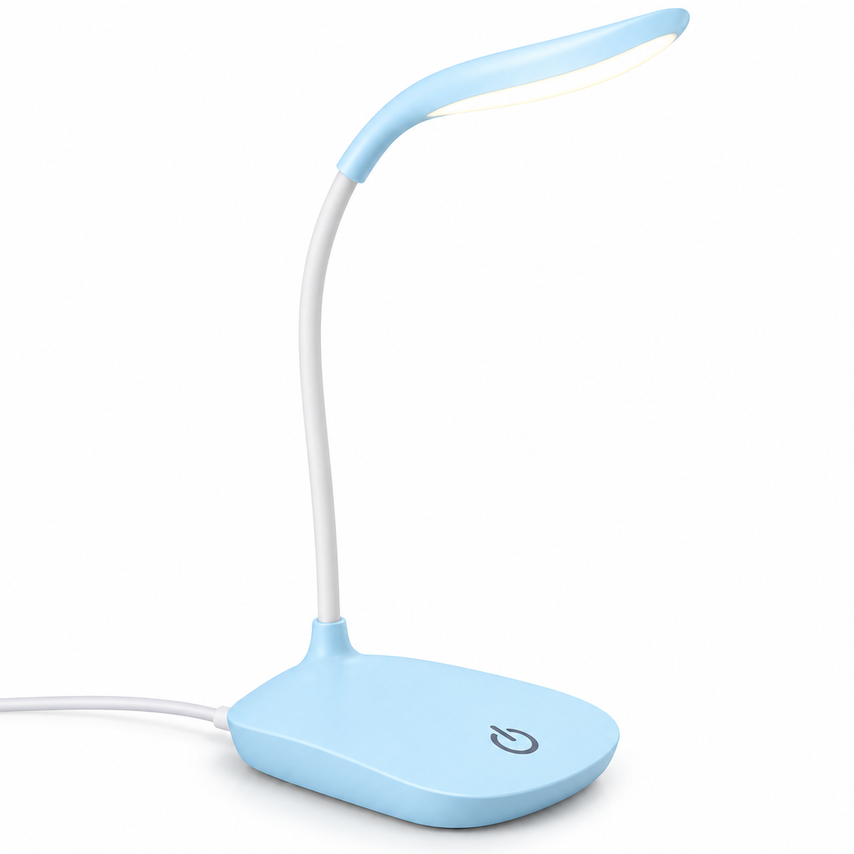 Minimal Aesthetic LED Desk Lamp – Touch Control USB Flexible Study Light