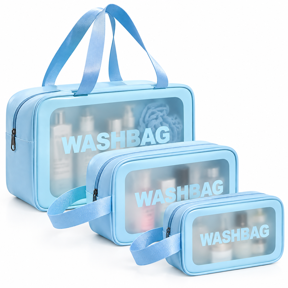 3-Piece Travel Wash Bag Set
